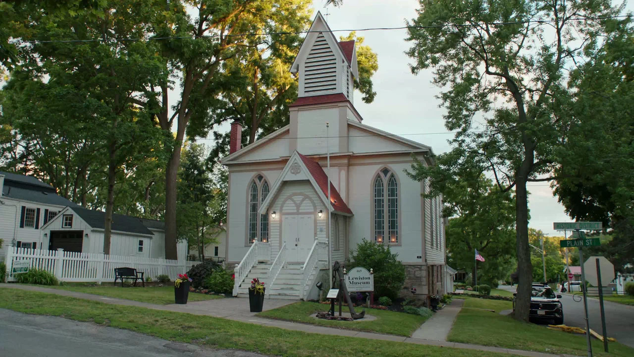White church, source footage frame